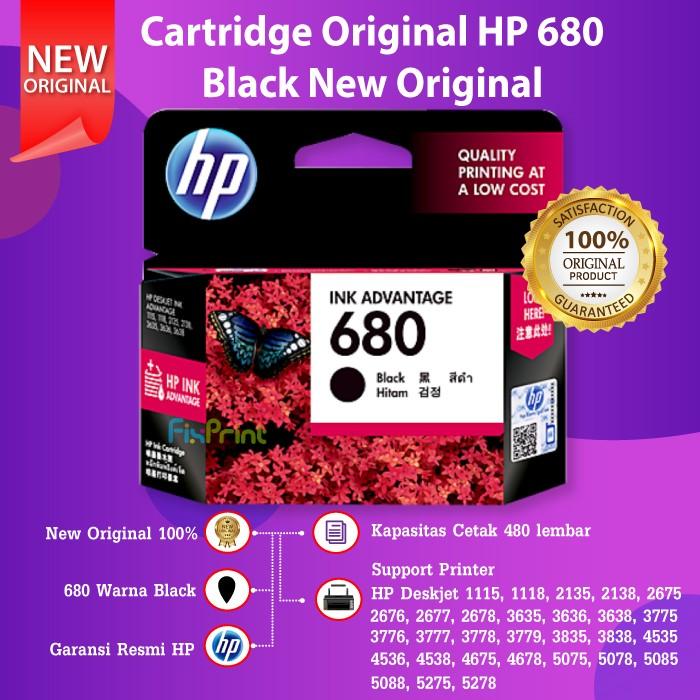 Gambar HP 680 Black F6V27AA Cartridge Tinta Printer 3638 3775 3776 3777 3778 - Black dari FixPrint Indonesia undefined Tokopedia
