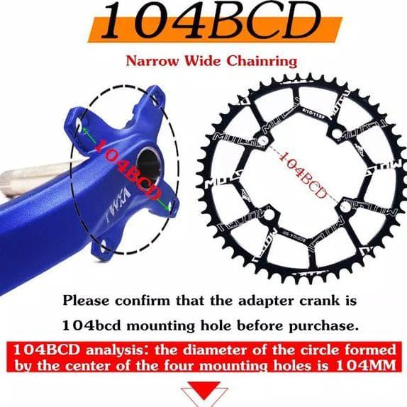 Jual Chainring Motsuv 44T Original Not Shimano Driveline Hope