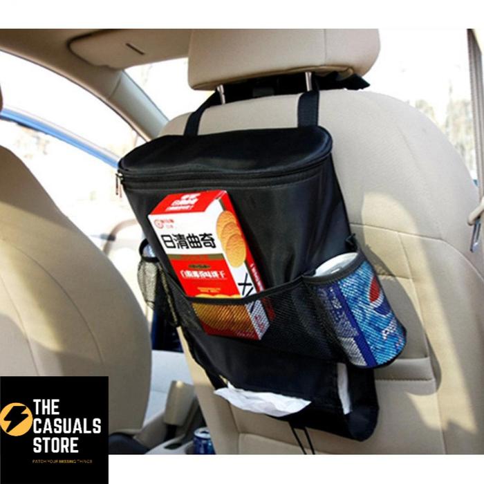 Gambar Hanger Tas Kursi Mobil Organizer Makanan Minuman Dingin Car Seat - Hitam dari The Casuals undefined Tokopedia