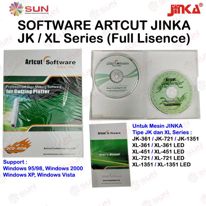 Gambar Software Artcut Mesin Cutting Jinka Original Full Lisence for Windows dari Sun Indonesia undefined Tokopedia