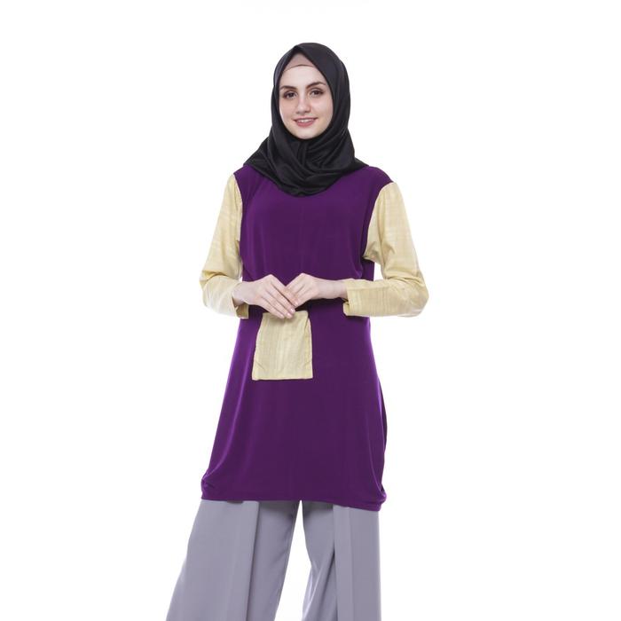Gambar KYOYA Nayara Middle Pocket Tops - ungu - biru dari Kyoyaid undefined Tokopedia