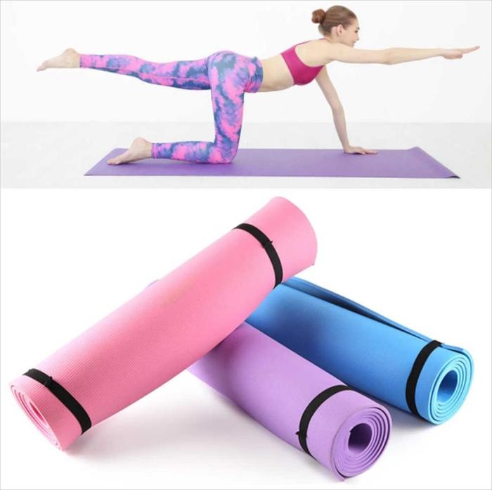 Gambar Matras Yoga 6mm EVA Mat Alas Senam Matrass Pilates FREE TAS - Merah Muda dari ChinaTown.ID undefined Tokopedia