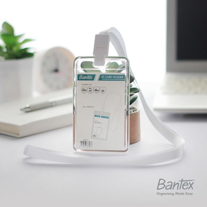 Gambar Bantex Transparent ID Card Holder Lanyard Potrait #8868 - Clear dari BMS Stationery Semarang undefined Tokopedia