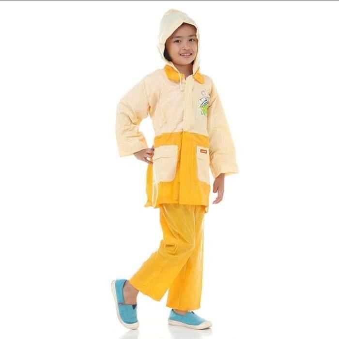 Gambar Jas Hujan / Mantel Anak Football Club EJC 303 - Kuning dari idaufa undefined Tokopedia