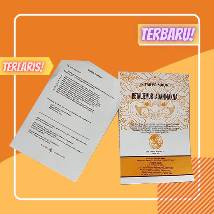 Jual Kitab Primbon Betaljemur Adammakna /Tafsir Mimpi . - Kab. Mojokerto -  Anugerah Ilmu Store | Tokopedia