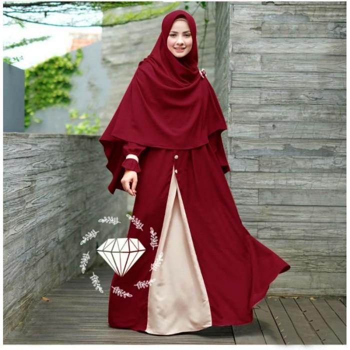 Gambar Baju Gamis Wanita Muslim Terbaru pakaian wanita fashion muslim murah - Biru, all size dari Mehruzshop undefined Tokopedia