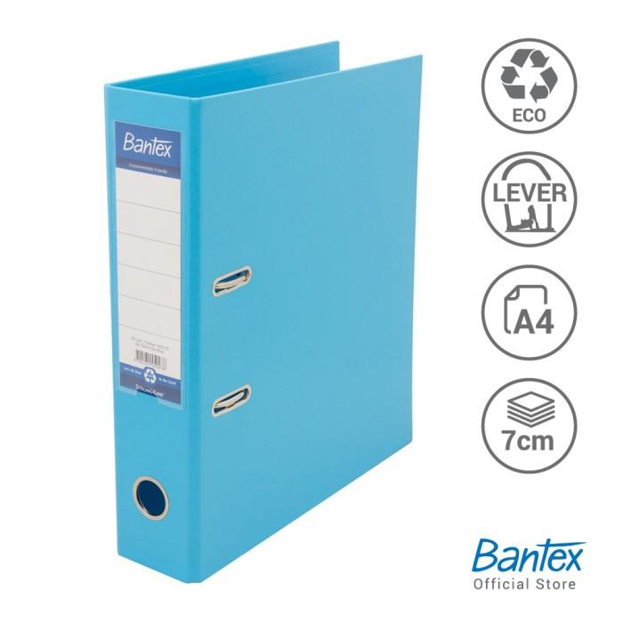 Gambar Bantex Lever Arch File Ordner Plastic PP Pastel Colours A4 7cm #1450 - Sky Blue dari BMS Stationery Tangerang undefined Tokopedia