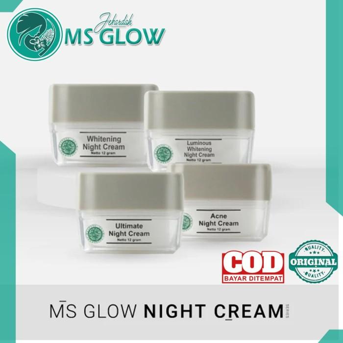 Gambar MS GLOW Night Cream 4 varian - cream malam MS GLOW - Luminous dari LUMINA SKIN undefined Tokopedia