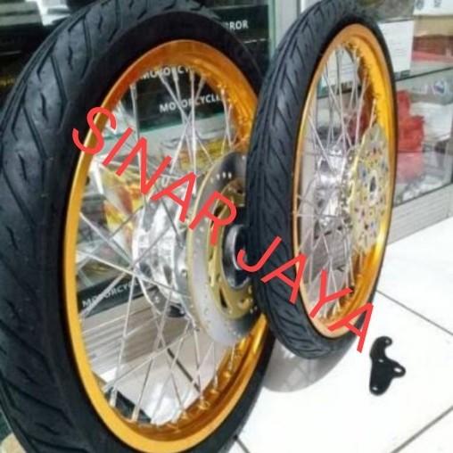 Gambar paket velg jari TK ninja ninja r ninja rr Vixion RX king MX Fu dll - gold dari Now Racing undefined Tokopedia