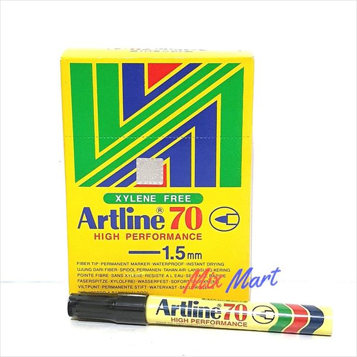 Gambar Spidol permanent Artline 70 / Marker 1.5mm Fine Point Hitam Biru Merah - Hitam dari MixmartOfficial undefined Tokopedia