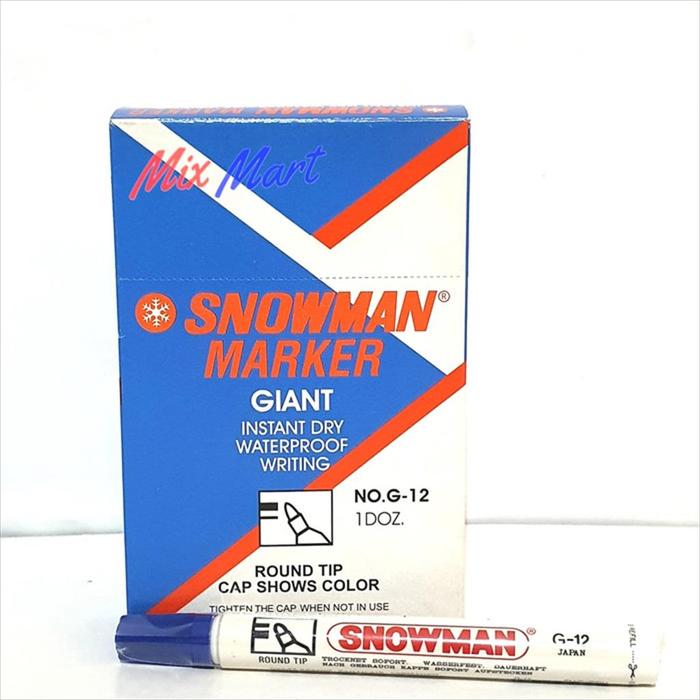Gambar Spidol Permanen Snowman G 12 Hitam Biru Merah Hijau Marker - Merah dari MixmartOfficial undefined Tokopedia