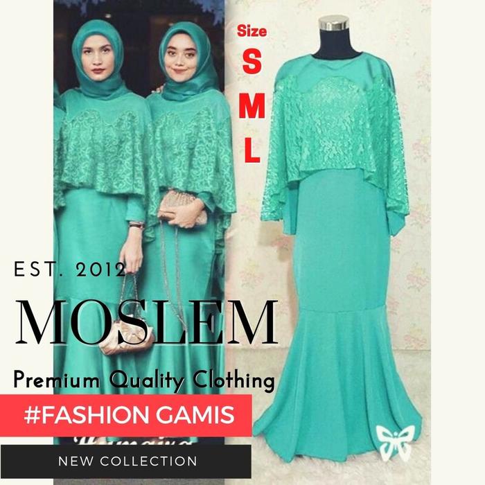 Gambar Gamis Fashion Wanita Cape Duyung S M L Ld 85 s/d 100 ihhumaira ihv - Tosca, S dari Butik Berkah Online Shop undefined Tokopedia