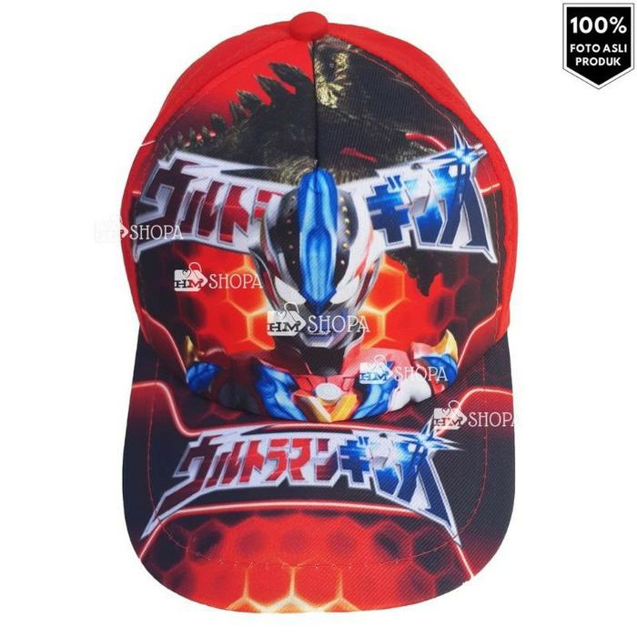 Gambar TOPI ULTRAMAN / Topi anak laki-laki / topi anak keren - Merah dari Juara Kids undefined Tokopedia