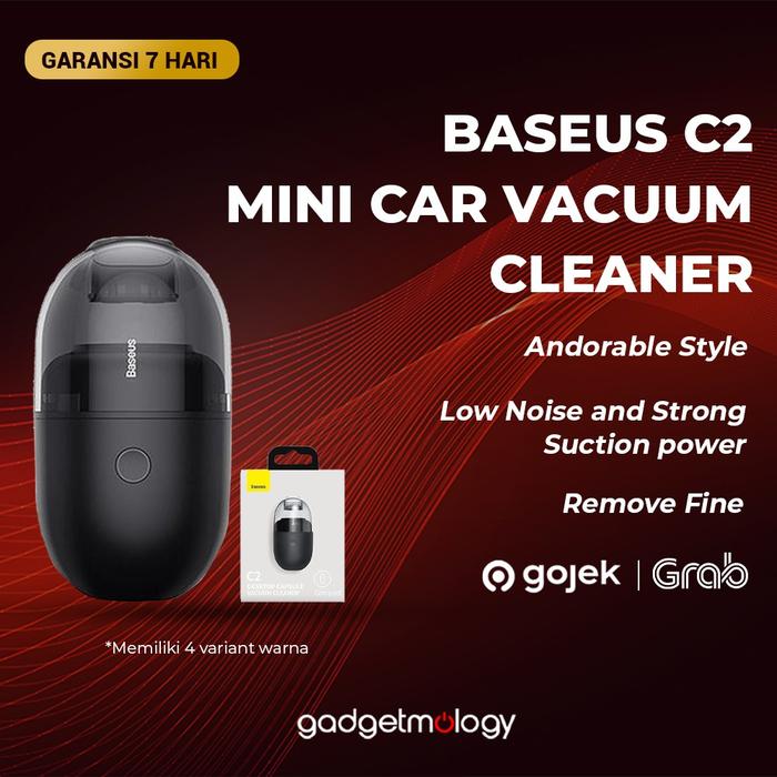 Gambar BASEUS C2 Mini Car Vacuum Cleaner Portable Penyedot Debu Laptop - Hitam dari Gadgetmologyshop undefined Tokopedia