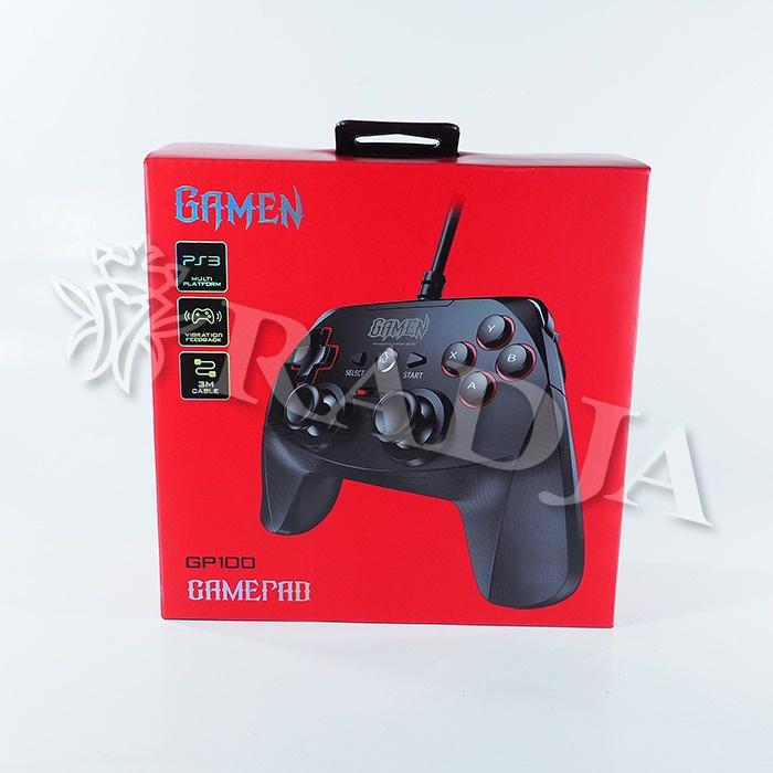 Gambar Gamepad Gamen GP100 Wired Gaming Controller Dual Vibration dari Radja Gadget Online undefined Tokopedia