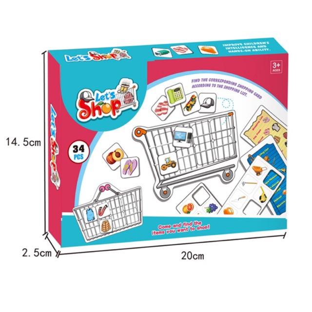 Gambar Lets shop board game pretend toys shopping list game dari sweetdolceshop undefined Tokopedia