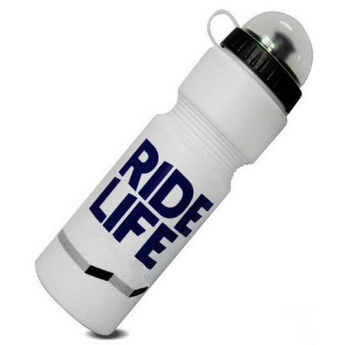 Gambar Botol Minum Olahraga Sepeda Ride Life Logo 750ml Aksesoris Sepeda - Putih dari RTN-Store undefined Tokopedia