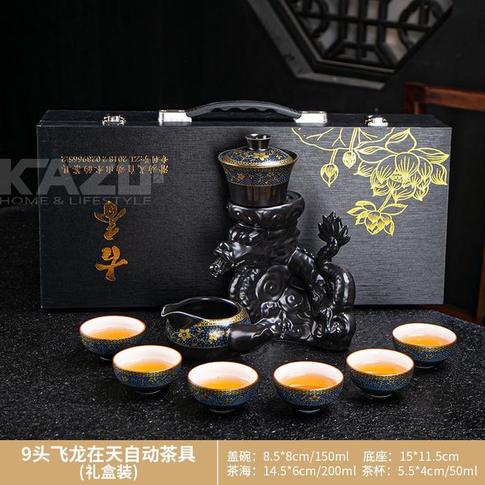 Gambar CHINESE TEAPOT SET 6CUP K06 BULL VALVE TEA POT SET KLEP GESER NAGA - Naga dari Kazu_NEW undefined Tokopedia