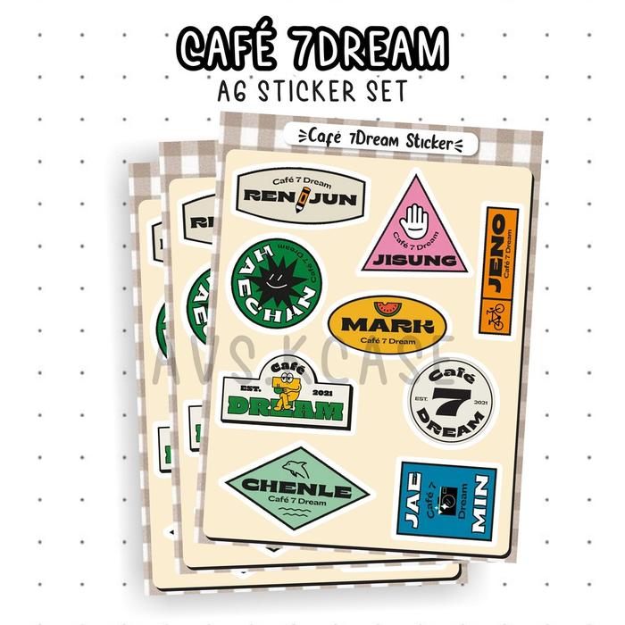 Gambar NCT Dream Cafe 7Dream Sticker - Nama dari avskcase undefined Tokopedia