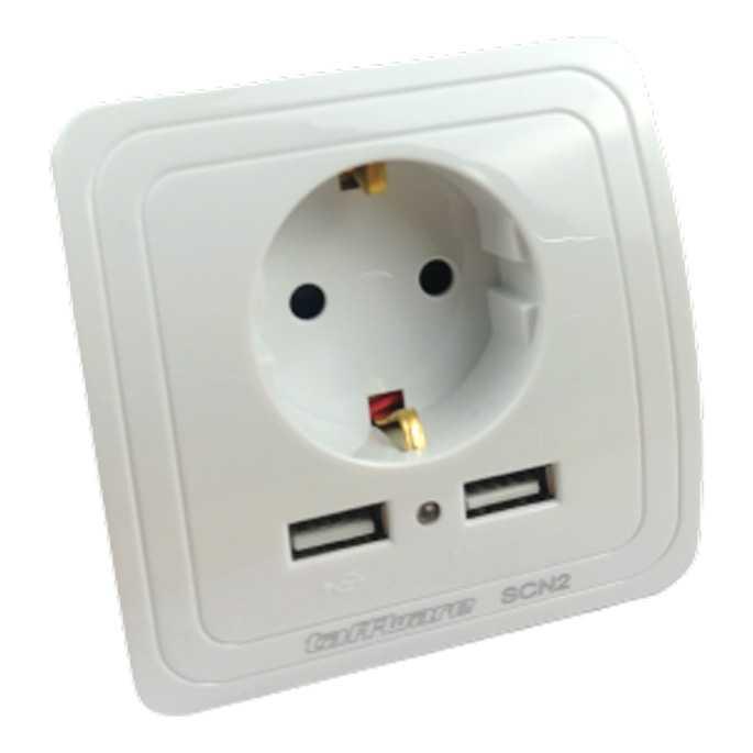 Gambar Stop Kontak 2 Port USB Charger 5V 2A - Putih dari UD Jaya Grosir undefined Tokopedia