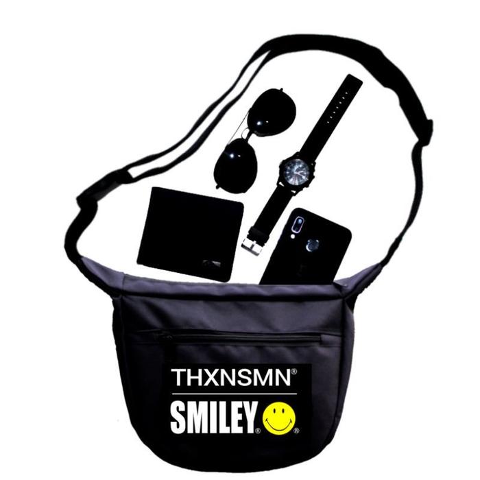 Gambar Sling Bag Thanksinsomnia X Smiley ~ Men Sale - Smiley, Thanksins New dari MJB Collection_NEW undefined Tokopedia