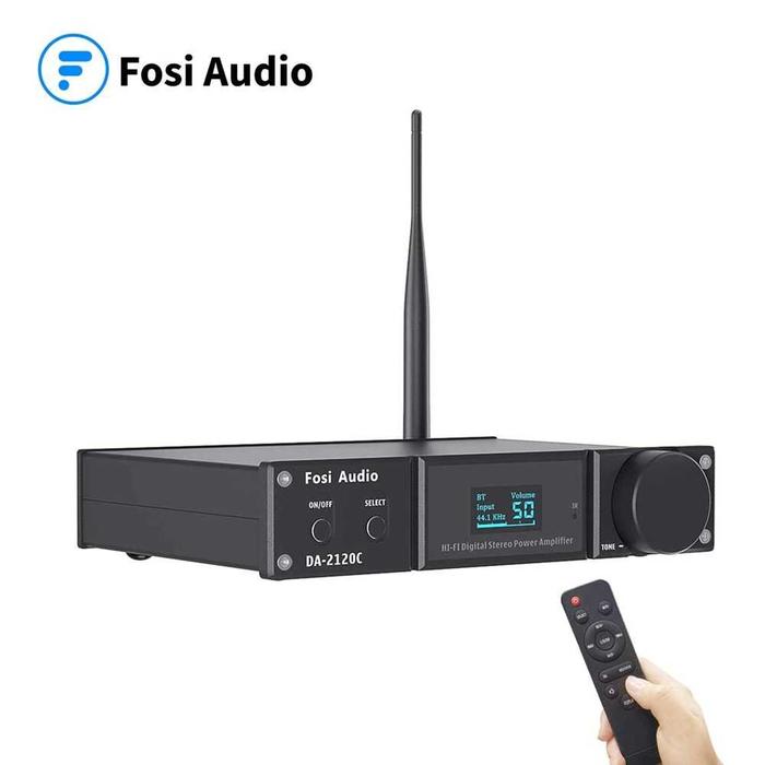 Gambar Fosi Audio DA2120C Bluetooth 5.0 Amplifier 2.1 Channel with Remote - Hitam dari Kittyshopjkt undefined Tokopedia