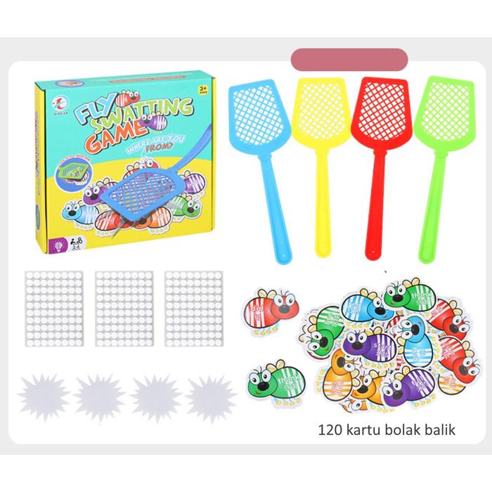 Gambar Mainan sight swat words, Mainan edukasi belajar baca tepuk lalat - Words dari Lovelygubuk undefined Tokopedia
