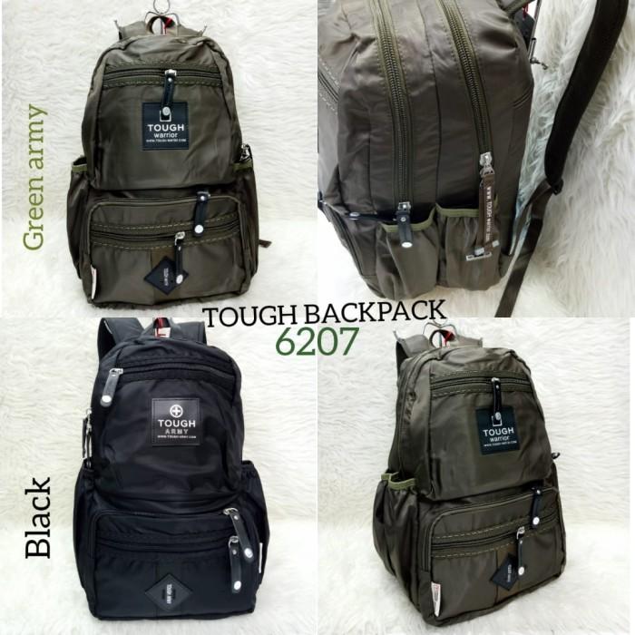Gambar Tas Ransel Tough Army 6207 - Hitam dari Fisyan Store undefined Tokopedia