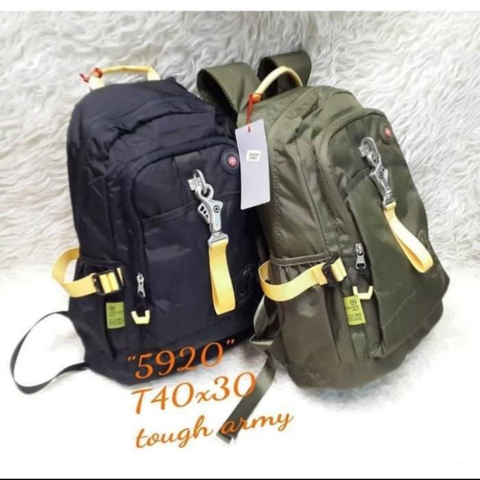 Gambar Tas Ransel Tough Army 5920 - Hitam dari Fisyan Store undefined Tokopedia