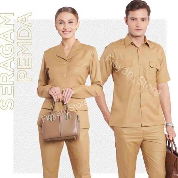 Gambar Seragam PEMDA | Seragam PNS | Seragam ASN - Pria, M dari Fisyan Store undefined Tokopedia