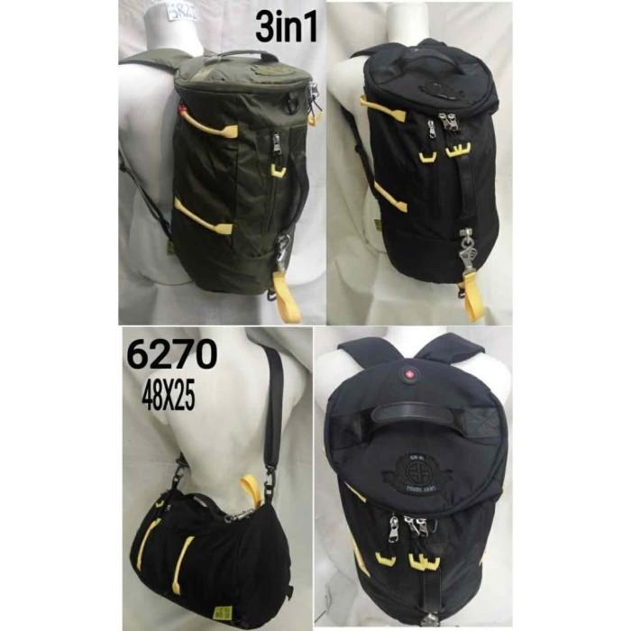 Gambar Tas Ransel/Selempang Tough Army 6270 - Hitam dari Fisyan Store undefined Tokopedia