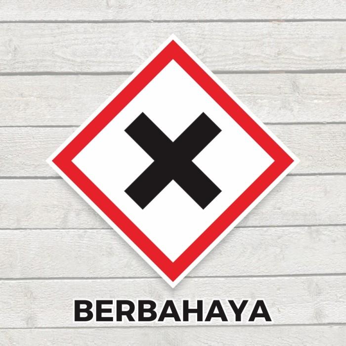 Gambar Sticker Label Simbol B3 Stiker Bahan Berbahaya dan Beracun 10 x 10 cm - Berbahaya dari Mardian76Shop undefined Tokopedia