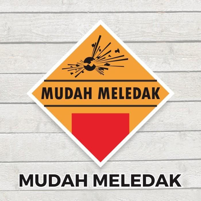 Gambar Sticker Label Simbol Limbah B3 Bahan Berbahaya dan Beracun 10 x 10 cm - Mudah Meledak dari Mardian76Shop undefined Tokopedia