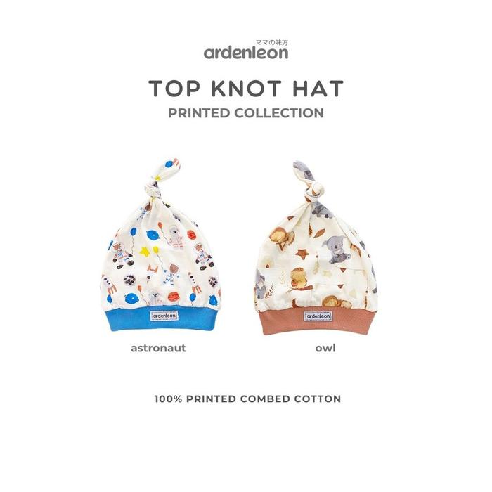 Jual Baby Top Knot Hat Print ( Astronot Owl ) ARDENLEON