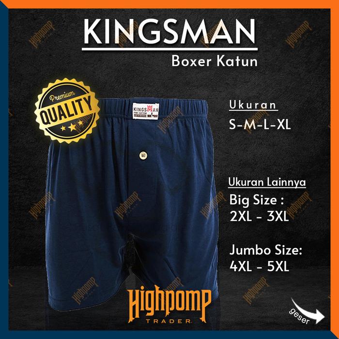 Gambar Celana Boxer Pria KingsMan | Celana dalam pria | Celana tidur - L dari HighPomp Trader undefined Tokopedia