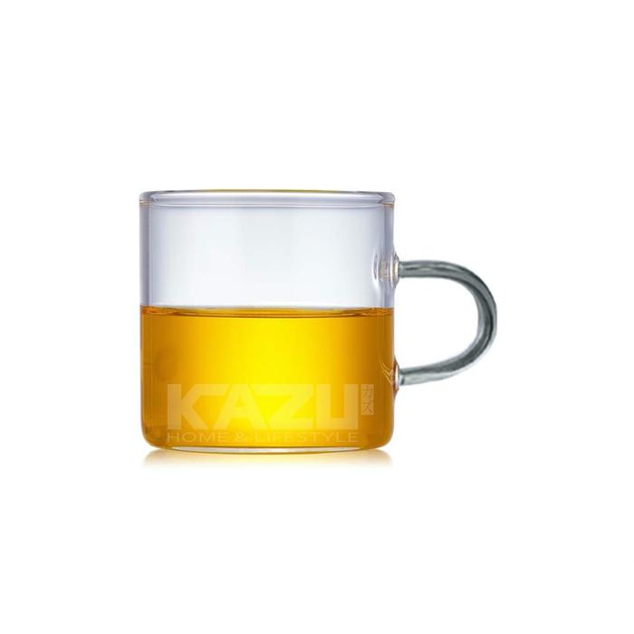 Gambar KAZU GELAS BOROSILICATE 120ML CANGKIR TEH KOPI GELAS KACA ANTI PANAS - Abu-Abu dari Kazu_NEW undefined Tokopedia