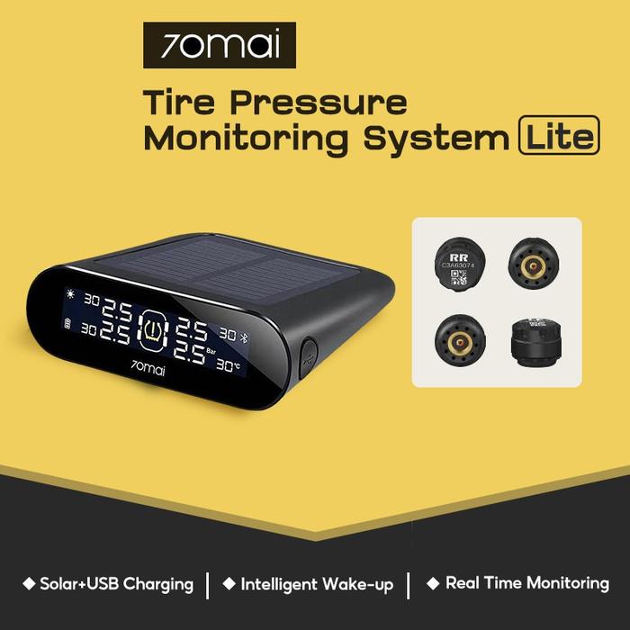 Gambar 70mai TPMS Lite Smart Car Tire Pressure Monitoring System Solar Power - Garansi Toko dari Stylein. undefined Tokopedia