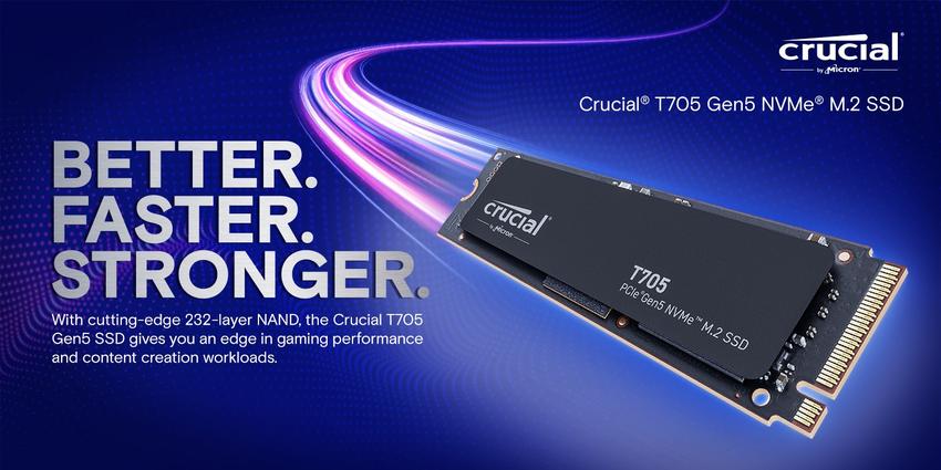 Crucial T705 1TB 3D NAND NVMe PCIe5.0（Exploring the Crucial T705 