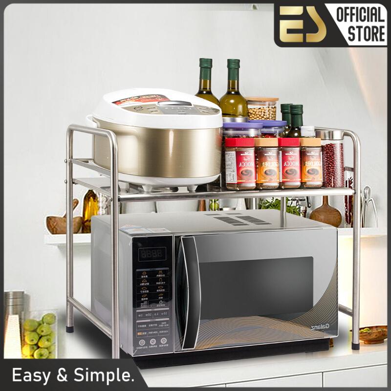 ES RAK DAPUR RAK MEJA RAK SERBAGUNA RAK MICROWAVE RAK STAINLESS STEEL - 1 TINGKAT