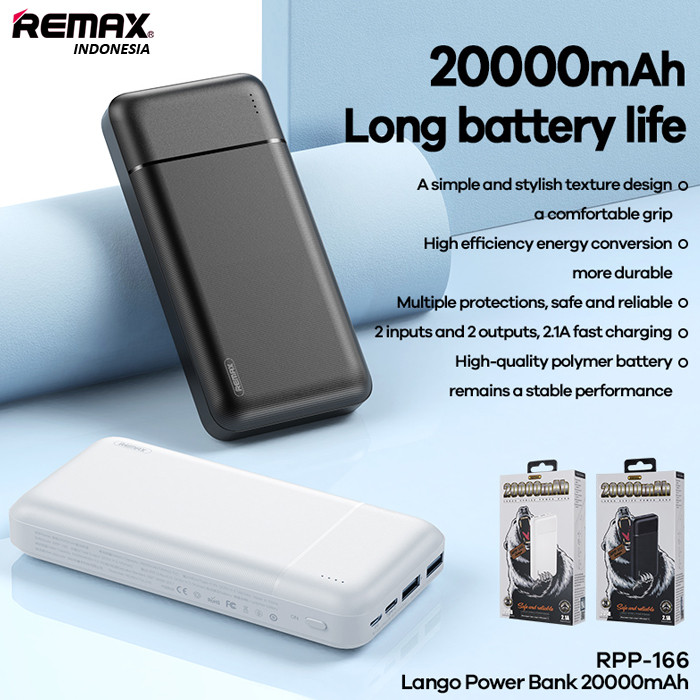 Remax Lango Power Bank 20000mAh RPP-166