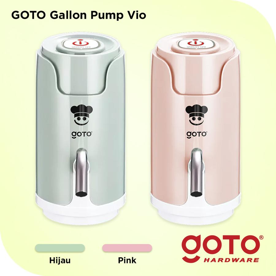 Goto Vio Pompa Galon Dispenser Air Minum Elektrik Recharge Gallon Pump - Hijau