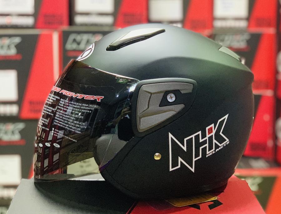 NHK R7 Solid Black Doff - Single Visor