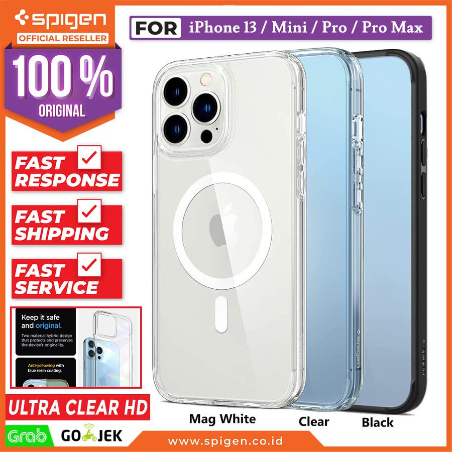 Case iPhone 13 Pro Max 13 Mini Spigen Ultra Hybrid Anti Crack Magsafe