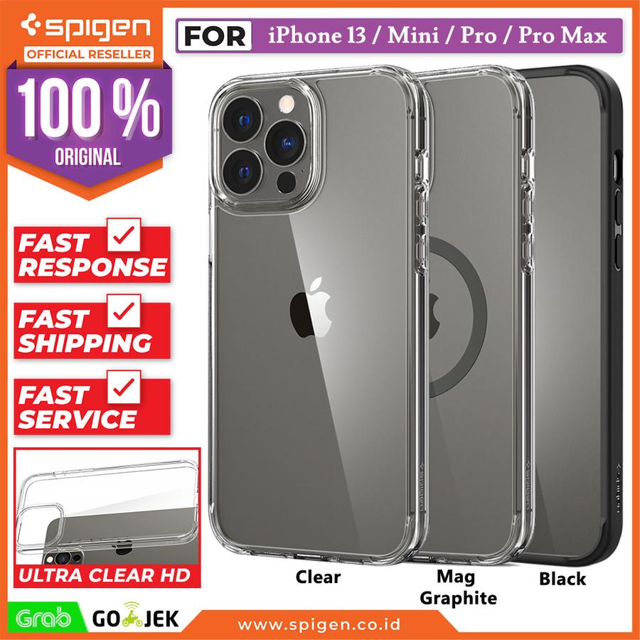 Case iPhone 13 Pro Max Mini Spigen Crystal Hybrid Anti Crack Magsafe