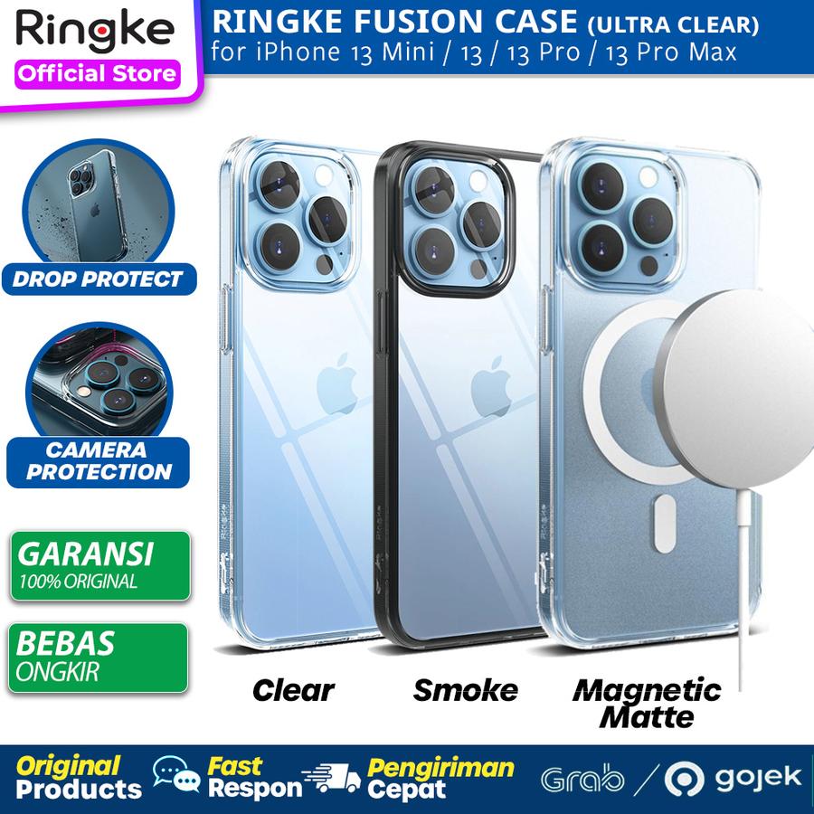 Original Ringke Fusion Case iPhone 13 Pro Max 13 13 Mini - Soft Casing