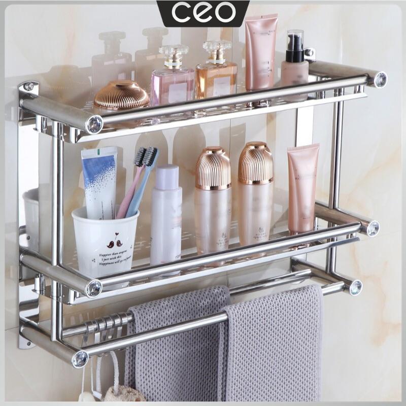 CEO Rak Kamar Mandi Stainless Rak Dinding Kamar Mandi Rak Dinding WC