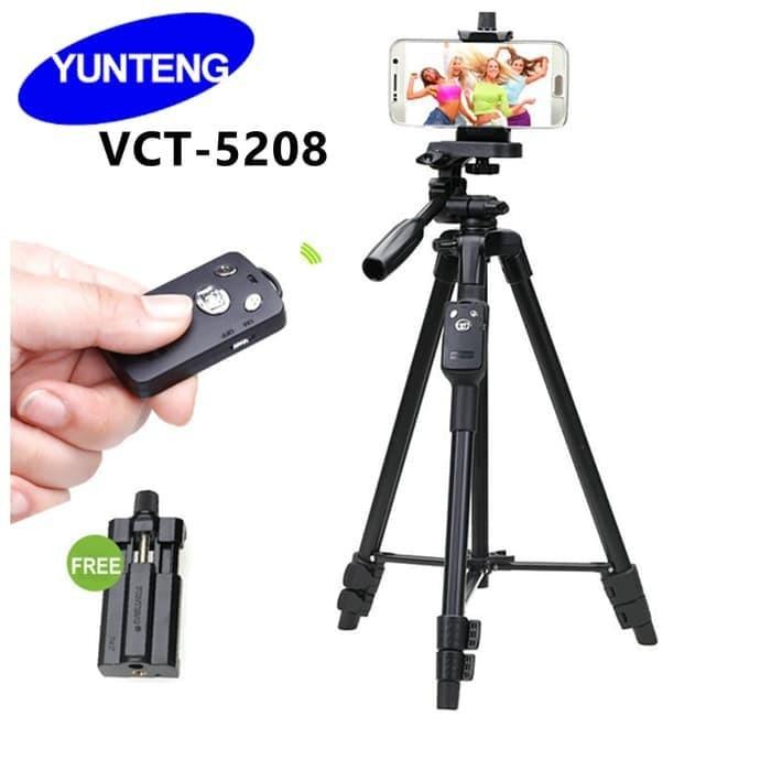 Tripod Yunteng Bluetooth VCT 5208 Standing Hp dan Camera Original