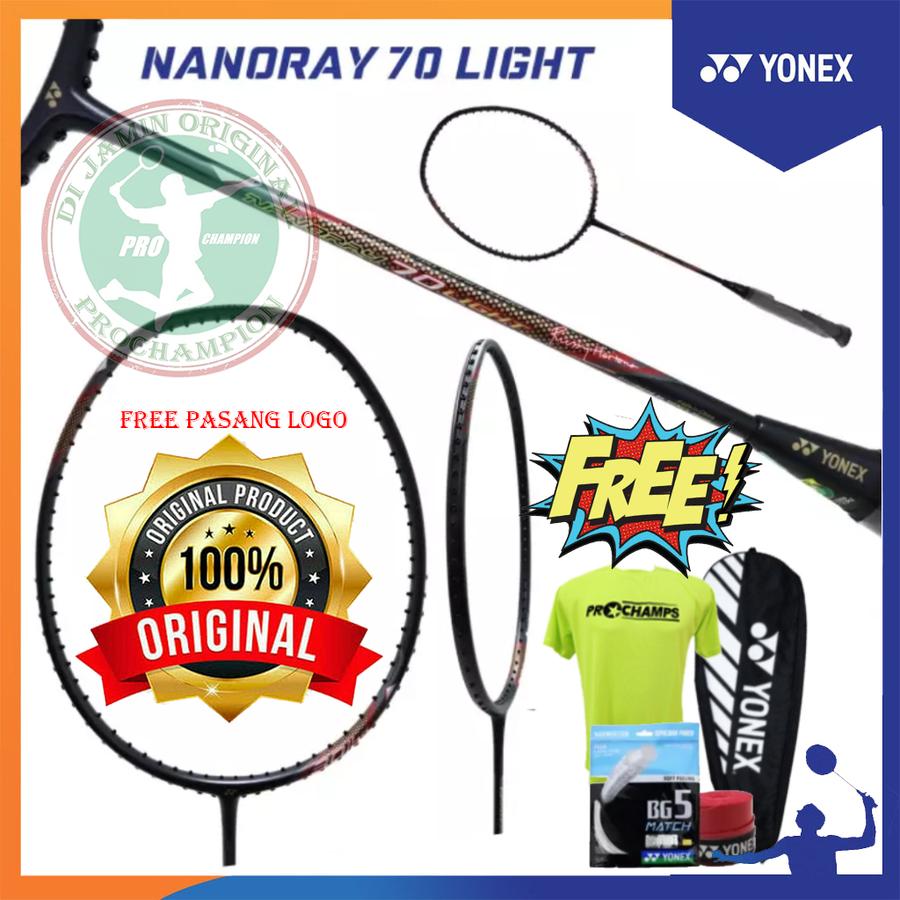 YONEX NANORAY 70 LIGHT RUDY HARTONO RAKET BADMINTON ORIGINAL