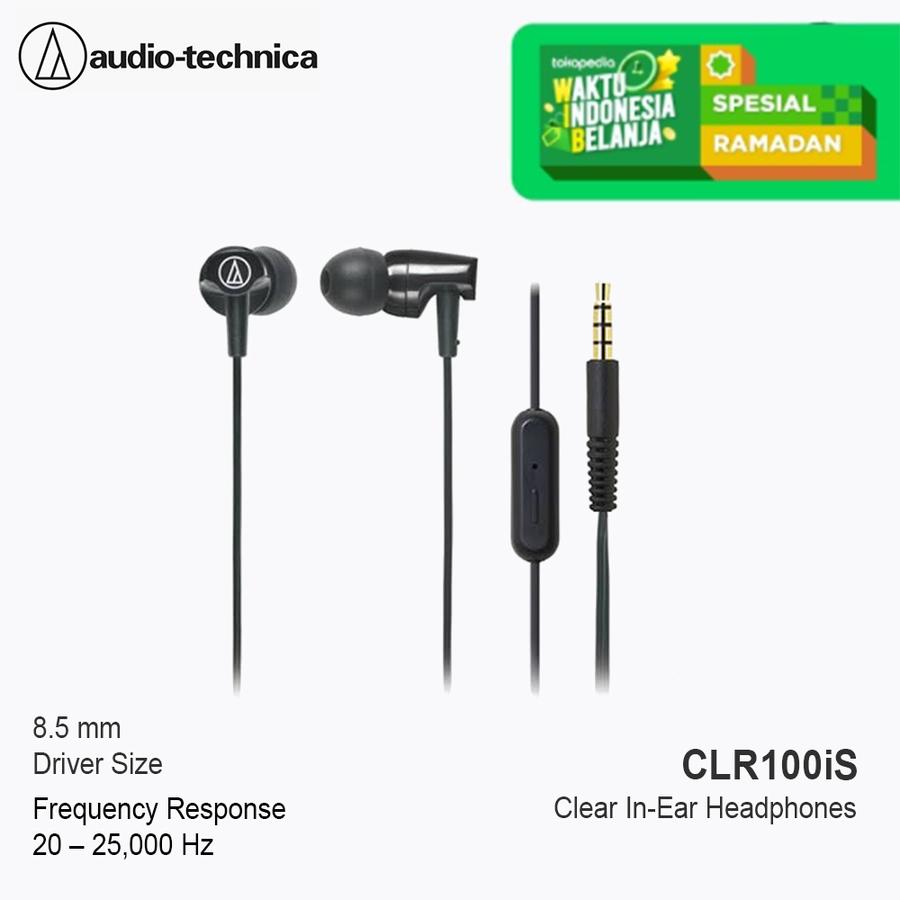 Special Price Audio-Technica earphone ATH-CLR100iS BK ( BLACK )