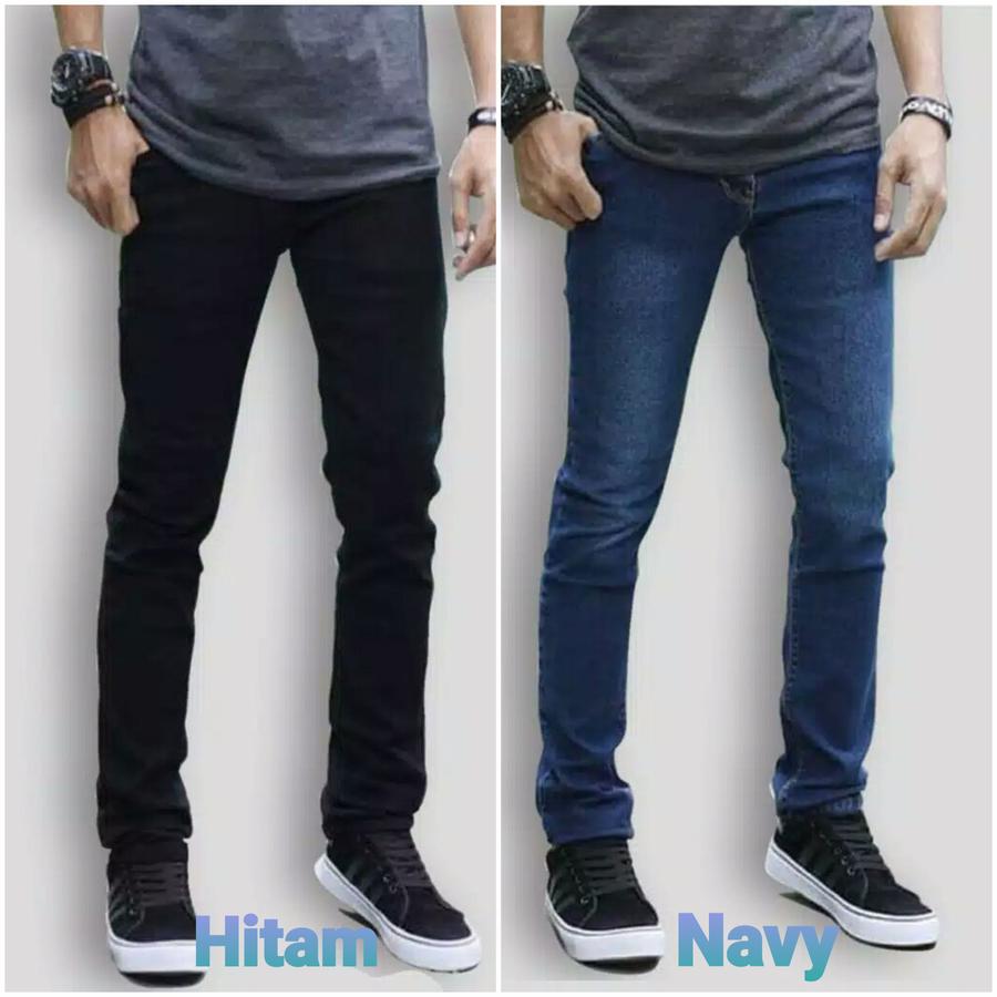 CELANA PANJANG JEANS DENIM PRIA PREMIUM SIZE 27-32 - Light Jeans, 27